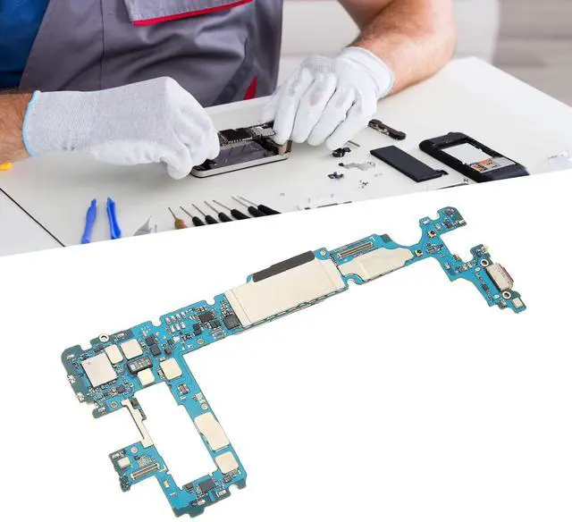 Alt view image 5 of 5 - 128GB Unlocked Mobile Phone Motherboard, PCB Logic Board Replacement Mainboard, for S10+
