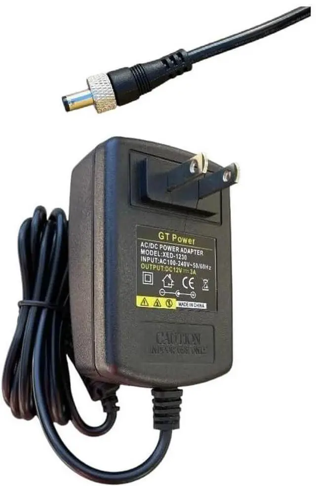 Main image of Threaded Locking 12V Power Supply AC Adapter Compatible with Hollyland Video Transmitter and Receiver