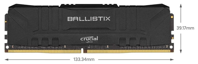 Alt view image 2 of 5 - Crucial Ballistix RGB 3600 MHz DDR4 DRAM Desktop Gaming Memory Kit 32GB (16GBx2) CL16 BL2K16G36C16U4BL (Black)