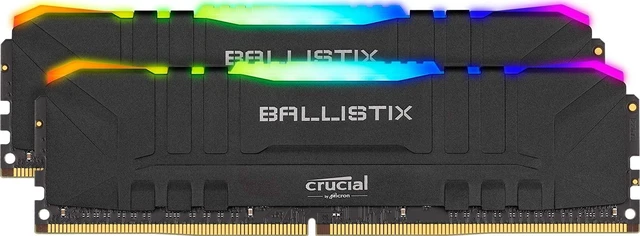 Main image of Crucial Ballistix RGB 3600 MHz DDR4 DRAM Desktop Gaming Memory Kit 32GB (16GBx2) CL16 BL2K16G36C16U4BL (Black)