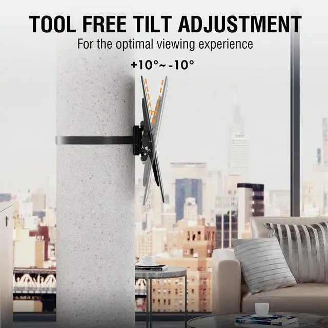 Alt view image 5 of 5 - ZeboZap 37"85" TVs ^^ Outdoor Tilt TV Mount Fits Pillars & Poles, Weatherproof No Drill Gazebo & Pergola TV Mount, VESA 600x400, Holds 120 lbs