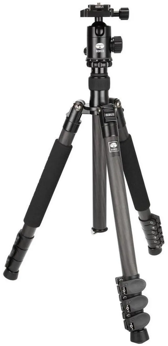 Main image of Sirui ET-2204 Carbon Fiber Tripod with E-20 Ball Head - Maximum Height 57.1 inches, Maximum Load 26.5 lbs