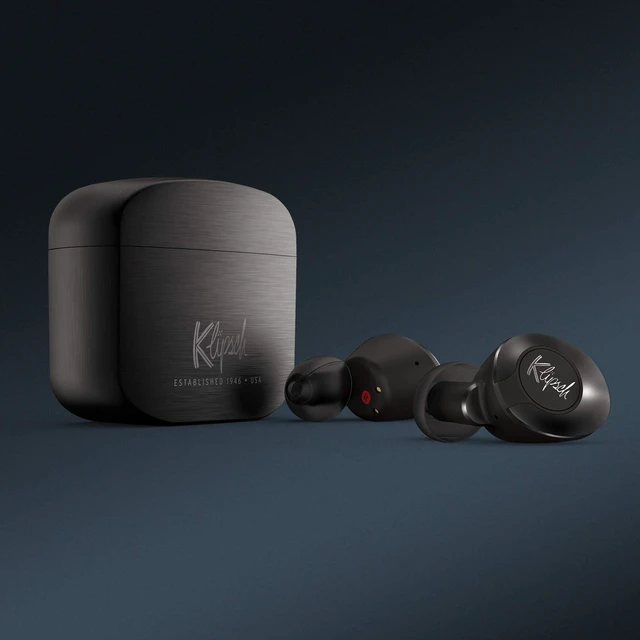 Alt view image 2 of 5 - Klipsch T5 II True Wireless Bluetooth 5.0 Earphones in Gunmetal with Transparency Mode, Beamforming Mics, Best Fitting Ear Tips, and 32 Hours of Battery Life in a Slim Charging Case