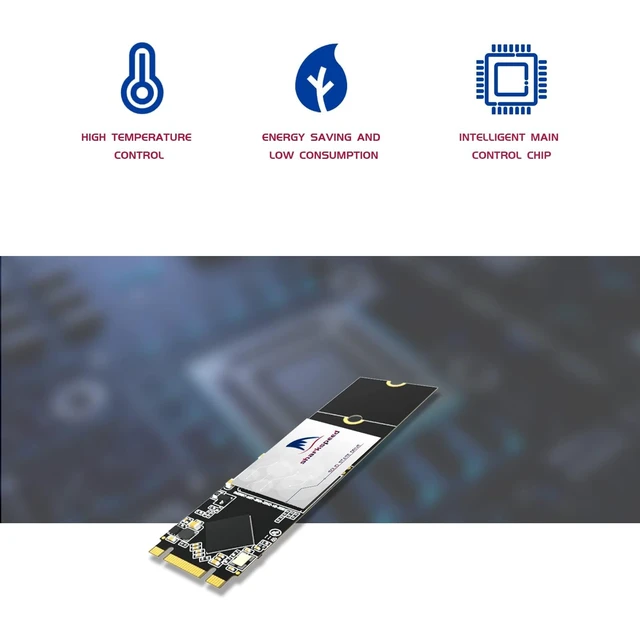 Alt view image 4 of 5 - S SHARKSPEED SSD M.2 2280 64GB NGFF 3D NAND SATA III 6 Gb/s,Internal Solid State Drive for Notebooks Desktop PC (M.2 2280 64GB)
