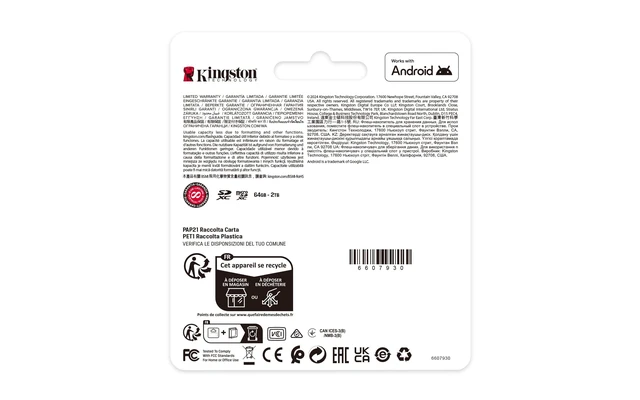 Alt view image 4 of 5 - Kingston 64GB Canvas Select Plus SD Card Up to 100MB/s Class 10, UHS-I, U1, V10 SDS3/64GB