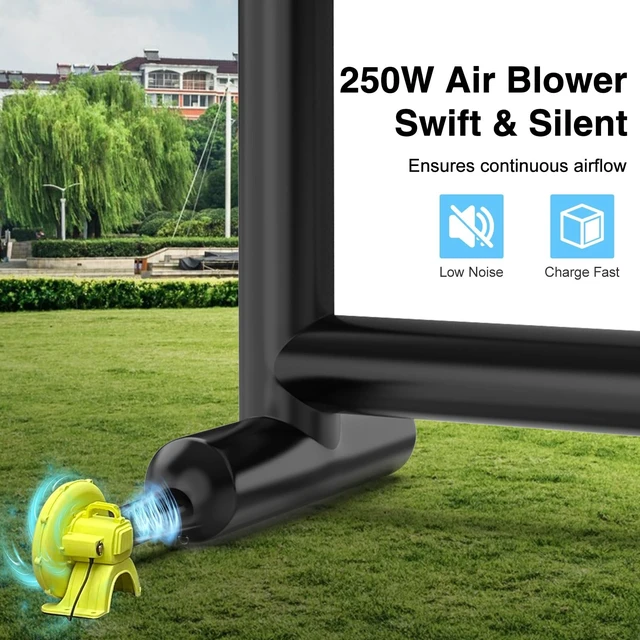 Alt view image 4 of 5 - Inflatable Projector Screen for Outside 16ft Blow Up Movie Screen Outdoor with Air Blower, Easy Set Up Inflatable TV Home Theather for Backyards Movie Nights Party Fun, Support Front Rear Projection
