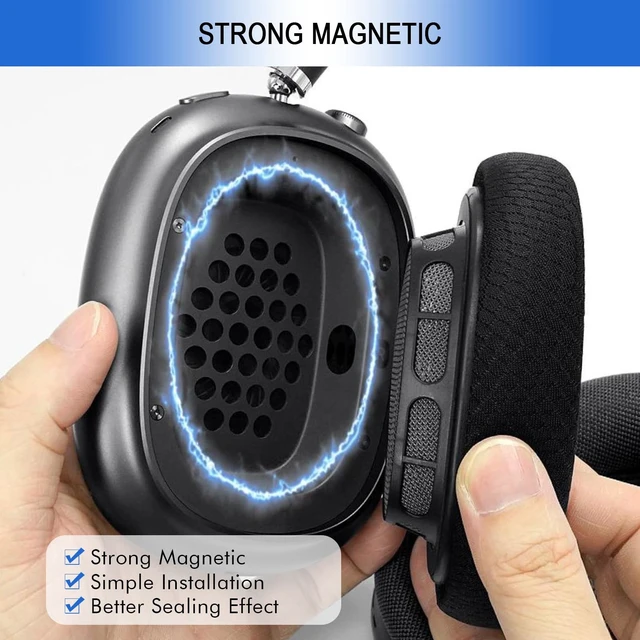 Alt view image 5 of 5 - Ear Cushions for Apple AirPods Max 1 & 2 Headphones, Cooling Replacement