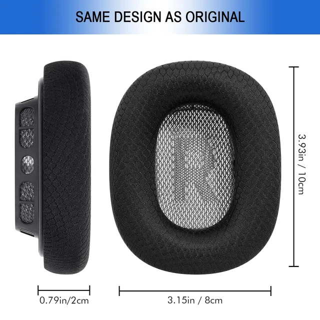 Alt view image 4 of 5 - Ear Cushions for Apple AirPods Max 1 & 2 Headphones, Cooling Replacement