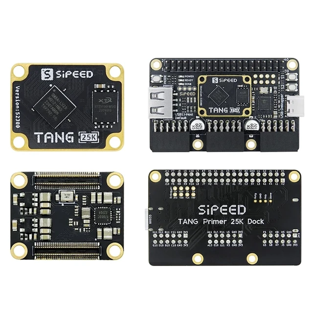 Alt view image 2 of 5 - Sipeed Tang Primer 25K FPGA Development Board,23K LUTs 64Mbits NOR Flash, Linux RISC-V SBC Support USB-A MIPI 2.5Gbps SDRAM Module PMOD x 3, for RetroGame FPGA University Teaching (25K SBC)