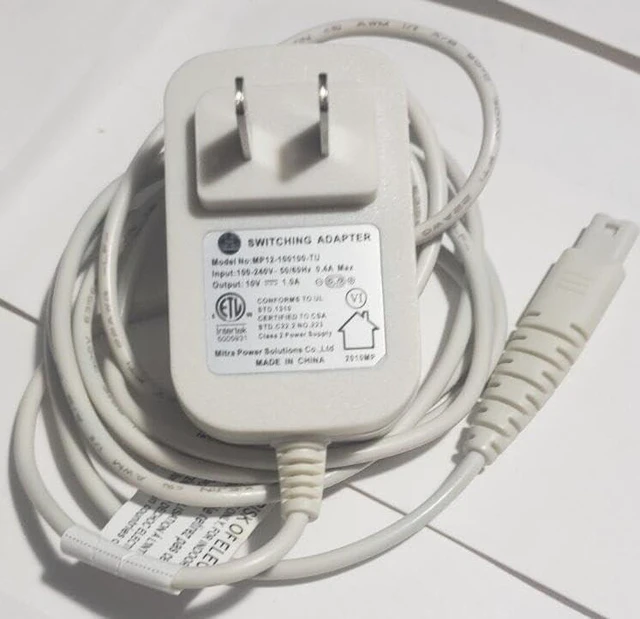 Main image of Kircuit 10V AC/DC Adapter Compatible with Magic Wand HV-270 Rechargeable Cordless Handheld Neck Body Massager Hitachi Vibratexv MP12-100100-TU GQ12-100100-AU DC10V 1A Power Supply Battery Charger PSU