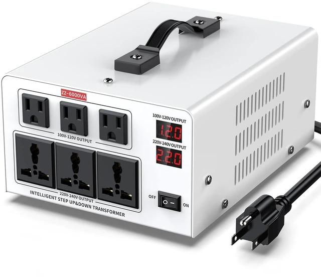 Main image of 6000VA Step Up/Down Voltage Transformer Converter 110/120V to 220/240V