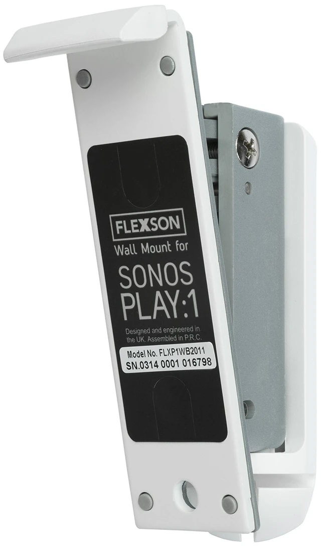 Alt view image 5 of 5 - FLEXSON AAV-FLXP1WB1011 Wall Bracket for Play:1 SONOS Speakers, Single, White