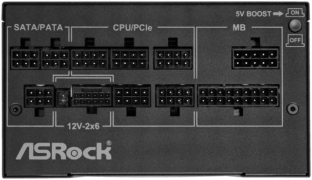 Alt view image 3 of 5 - ASRock Phantom Gaming PG-1000G 1000W Power Supply Individual Braided Pattern 10 Years Warranty Enthusiast Gamers Fully Modular Japanese Capacitor 80 Plus Gold Cybenetics ATX3.1 PCIe5.1 12V-2x6 Cable
