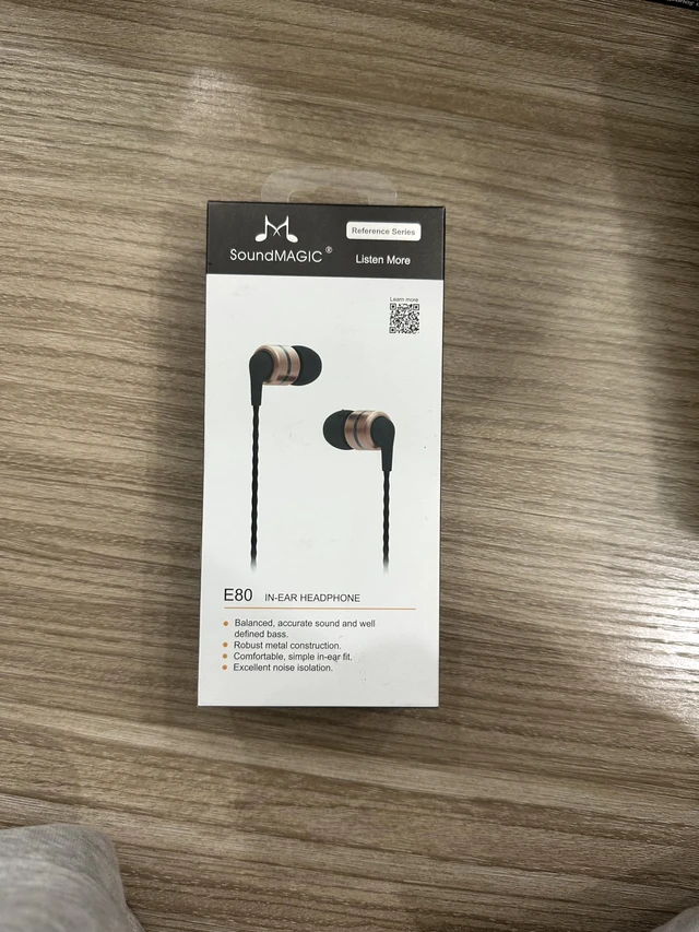 Alt view image 2 of 5 - SoundMAGIC E80 Wired Earbuds, No Mic, Wide Soundstage, 3.5mm Jack, Gold