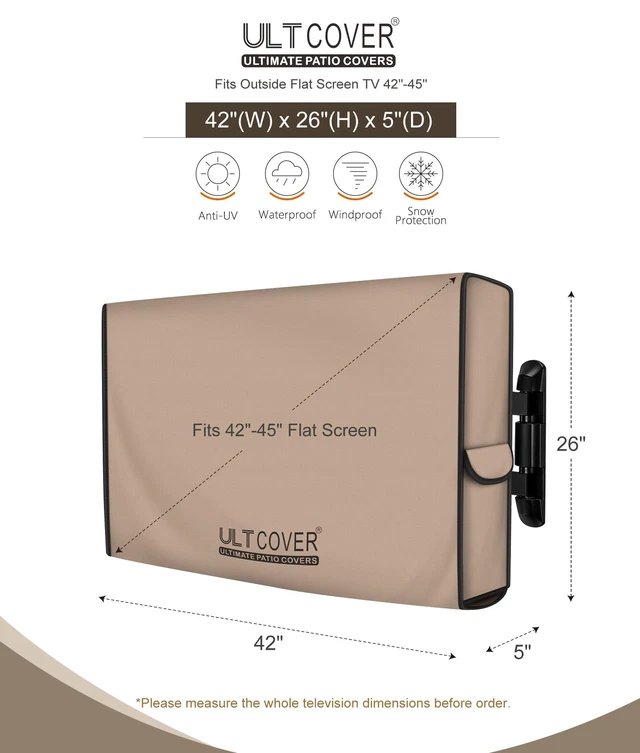 Alt view image 2 of 5 - ULTCOVER Waterproof Outdoor TV Cover 42-45 inch