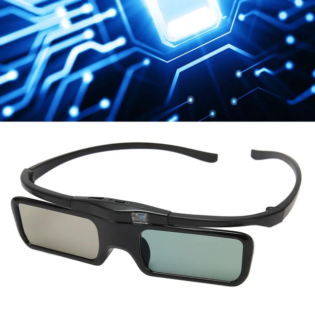 Alt view image 4 of 5 - DLP 3D Glasses HD Lens 1080P Active Shutter Glasses, Wearable for Myopic People with DLP Link 3D Projectors