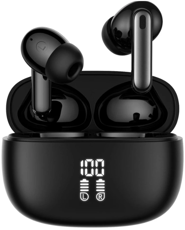 Main image of Cyberix Noise Cancelling Wireless Earbuds, 45dB ANC, 6-Mic ENC Calls