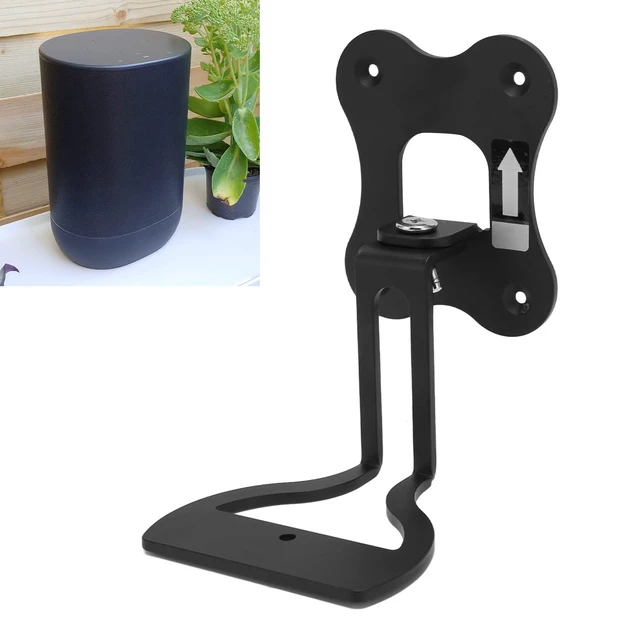 Alt view image 5 of 5 - Julihai Speaker Wall Mount Bracket Thicken Metal Rotatable Stable Space Saving Wireless Speaker Accessory for Black