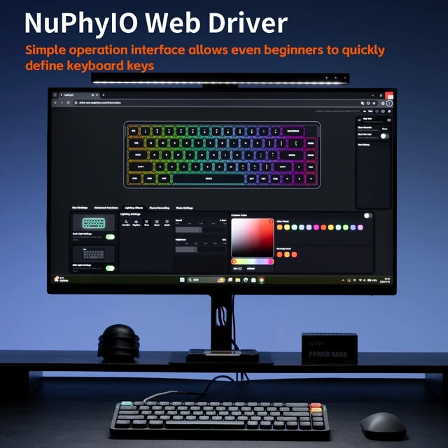 Alt view image 2 of 5 - nuphy Air65 V3 Wireless Mechanical Keyboard with Multifunctional knob