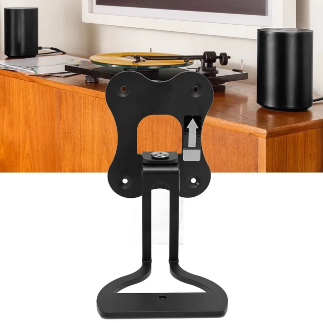 Alt view image 4 of 5 - Julihai Speaker Wall Mount Bracket Thicken Metal Rotatable Stable Space Saving Wireless Speaker Accessory for Black