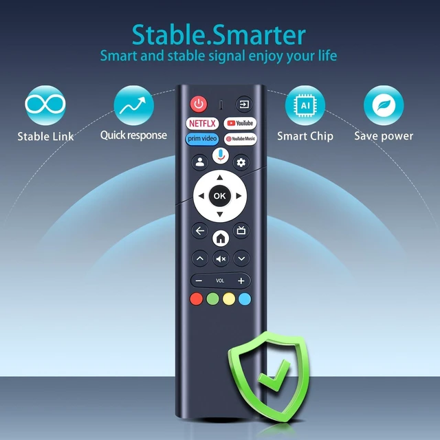 Alt view image 2 of 5 - MOVHEIYL Replacement Voice Remote Control for Motorola DLED Smart Google TV