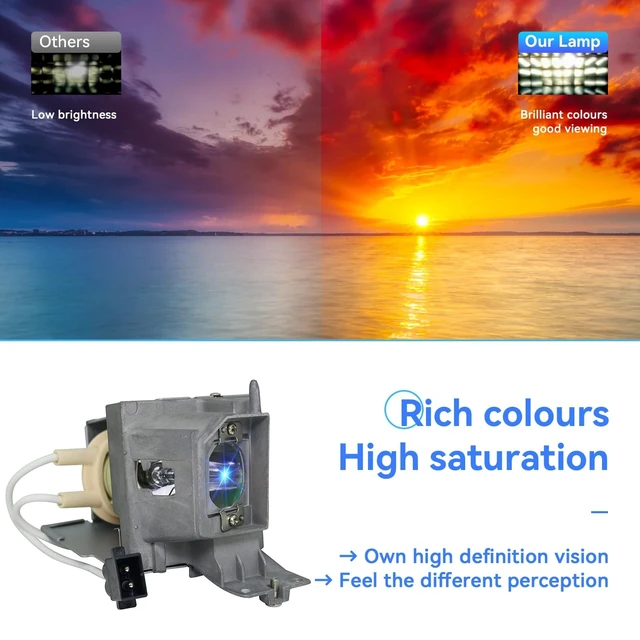 Alt view image 3 of 5 - ZMSTLAMP NP36LP BL-FP190E Quality Projector Lamp for Optoma HD141X HD26 GT1080 GT1080darbee HD29darbee EH200ST DX326 DW326e S316 DS331 GT1070X W316 DH1009 H182X X316 for NEC V302W V302X
