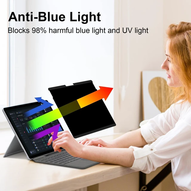 Alt view image 4 of 5 - STARY Magnetic Privacy Screen Protector for Microsoft Surface Pro 12 Inch