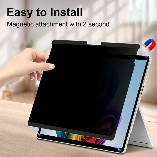 Alt view image 5 of 5 - STARY Magnetic Privacy Screen Protector for Microsoft Surface Pro 12 Inch