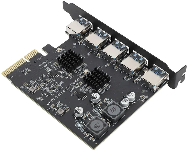 Main image of PCIe to USB 3.2 Gen 2 Card, 5 Type A Ports USB C PCIe Card, 10Gbps PCI Express Expansion Card, for ASMedia ASM3142, for 7 10 11, for Linux