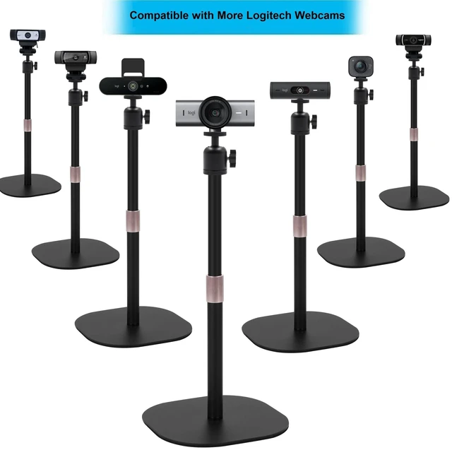 Alt view image 3 of 5 - AYIZON Heavy Duty Webcam-Stand, Tabletop Webcam-Tripod Holder Compatible with Logitech MX-Brio-4K,Brio 4K,Brio 501,C920x,C922x,C930e,C925e Webcams