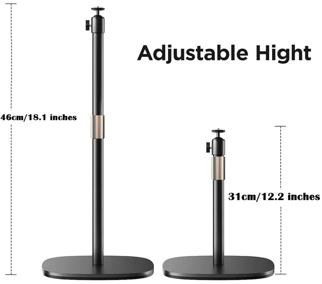 Alt view image 5 of 5 - AYIZON Heavy Duty Webcam-Stand, Tabletop Webcam-Tripod Holder Compatible with Logitech MX-Brio-4K,Brio 4K,Brio 501,C920x,C922x,C930e,C925e Webcams