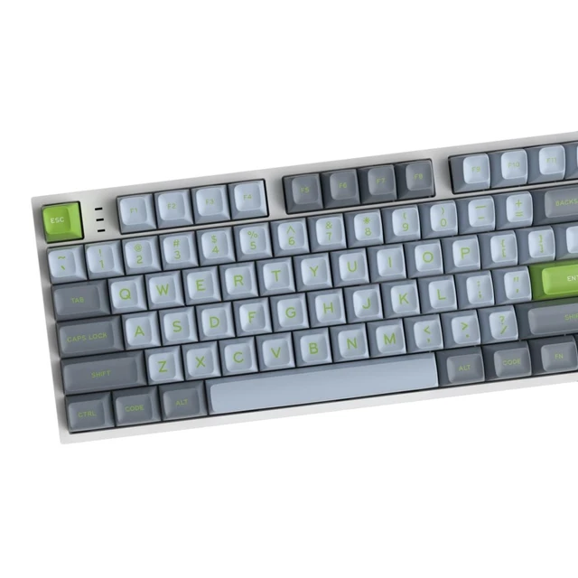 Alt view image 3 of 5 - Owpkeenthy 173 Keys PBT Cherry Profile Keycaps Set, Gaming Replacement Full Keys AntiWear for 60%100% ANSI/ISO Mechanical Keyboard SA Lime