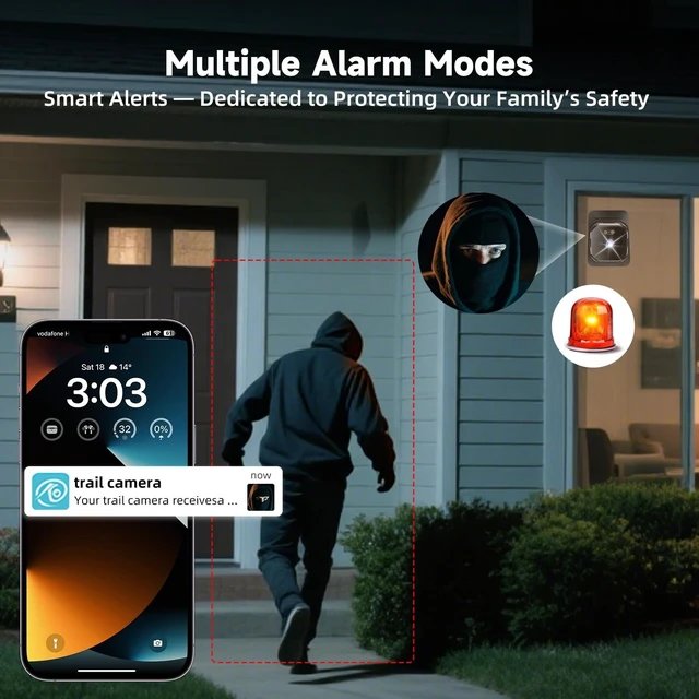 Alt view image 2 of 5 - AXB Window Camera for Home Security: 2K Night Vision Indoor Camera2 Pack