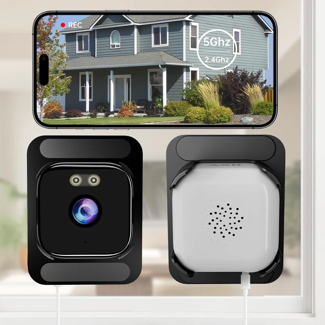 Main image of AXB Window Camera for Home Security: 2K Night Vision Indoor Camera2 Pack