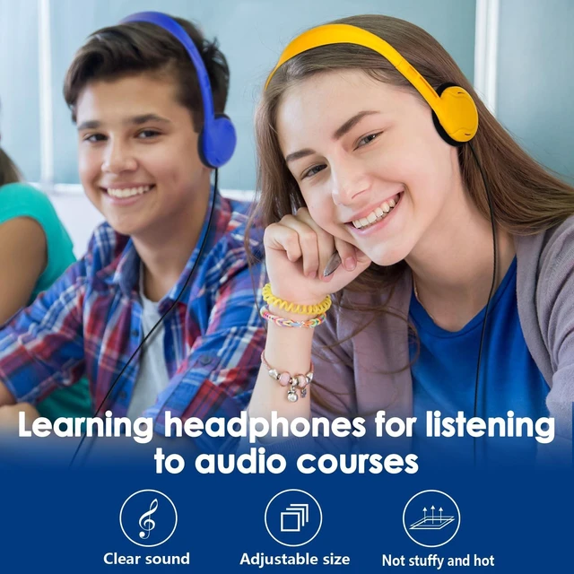 Alt view image 5 of 5 - TJZXGUI 30 Pack Bulk Classroom Headphones for Kids, Wired 3.5mm Multi Color