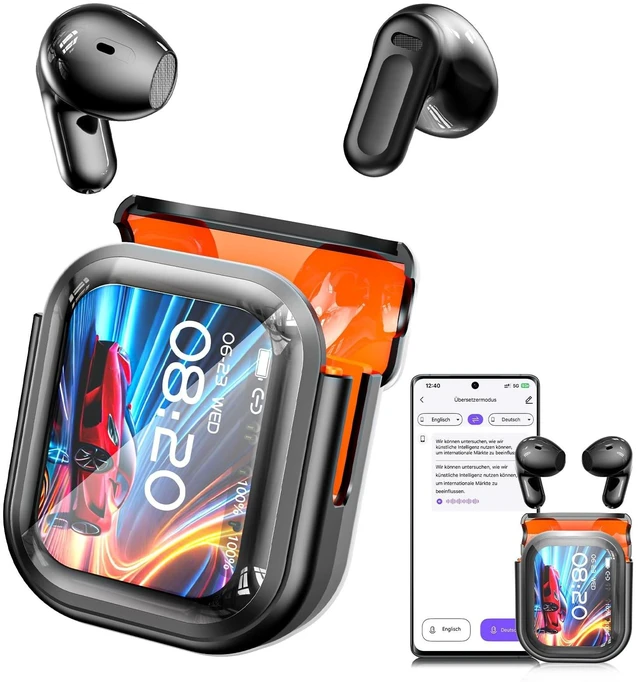 Main image of NE20 AI Translation Earbuds Real Time, 2026 New AI 165 Languages Translator Earbuds, 4-in-1 Audifonos Traductores Ingles Espanol, Wireless Bluetooth 6.0 Ear Buds Headphones for Travel Meeting L