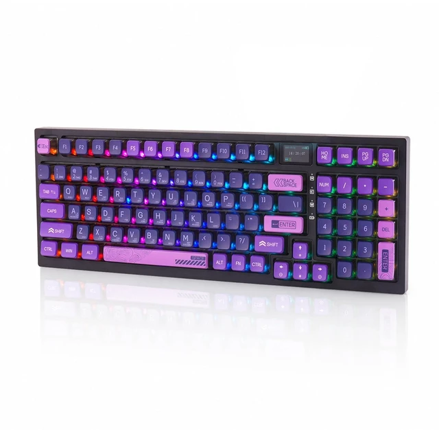 Main image of MY980pro Wireless Mechanical Gaming Keyboard with Smart LCD Display, QMK/VIA Programmable for Windows Only, BT/2.4G/USB-C Gasket Mounted Hot Swap RGB 98% Layout for Mac/ Win (Gaming & Daily Wor