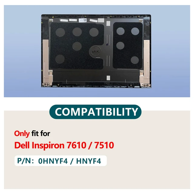 Alt view image 2 of 5 - JADTRXU HNYF4 0HNYF4 Replacement Laptop LCD Cover Back Rear Top Lid for Dell Inspiron 16 Plus 7610
