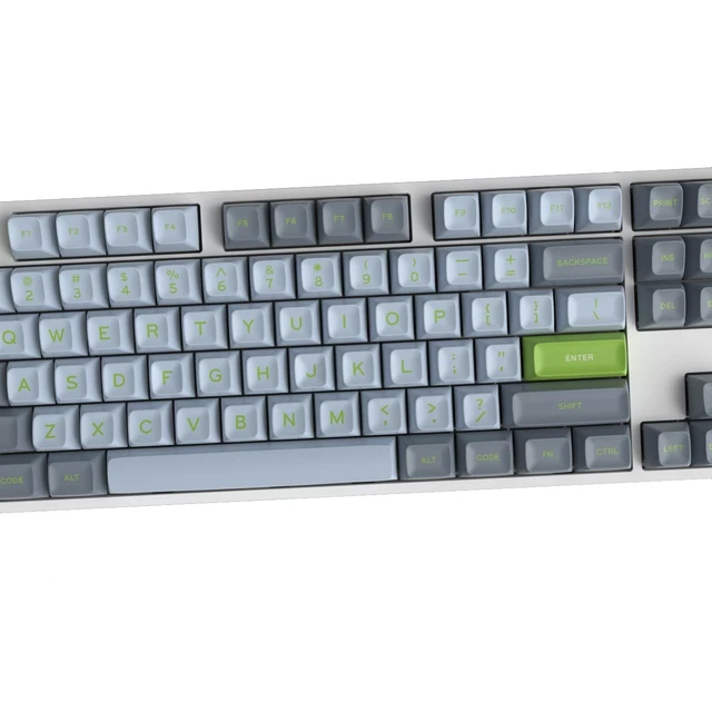 Alt view image 4 of 5 - Owpkeenthy 173 Keys PBT Cherry Profile Keycaps Set, Gaming Replacement Full Keys AntiWear for 60%100% ANSI/ISO Mechanical Keyboard SA Lime