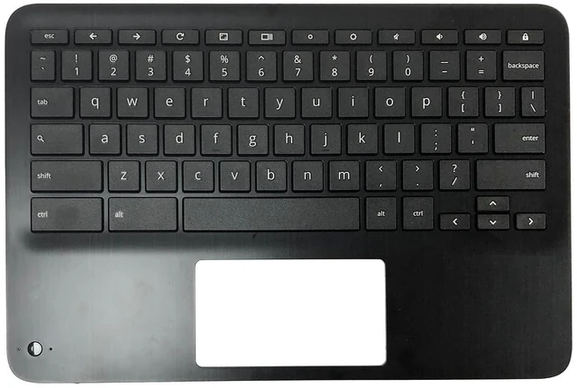 Main image of New Replacement for HP Fortis X360 11 G3 J Chromebook Series Laptop Palmrest Upper Case Keyboard with WFC/Non-WFC Versions Assembly Part N38880-001 N38882-001 Black (KB-WFC)