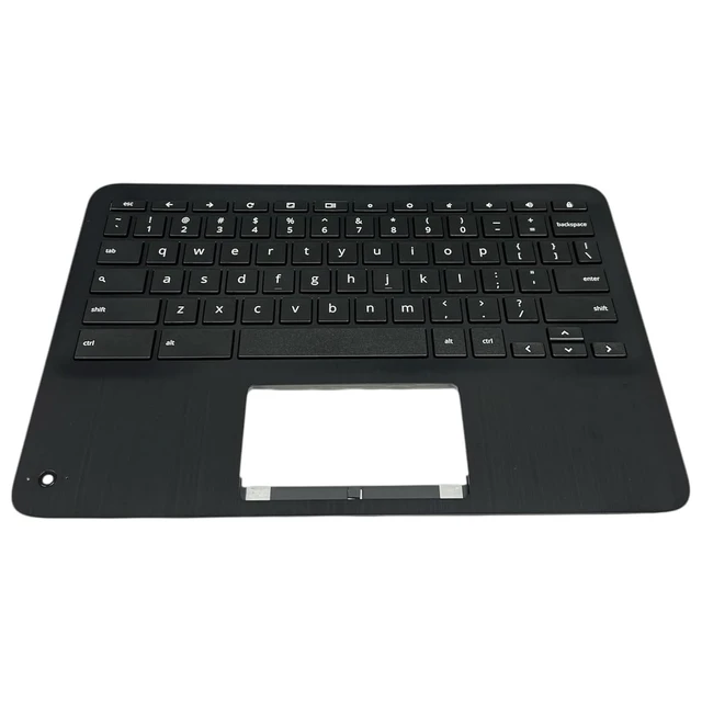 Alt view image 3 of 5 - New Replacement for HP Fortis X360 11 G3 J Chromebook Series Laptop Palmrest Upper Case Keyboard with WFC/Non-WFC Versions Assembly Part N38880-001 N38882-001 Black (KB-WFC)