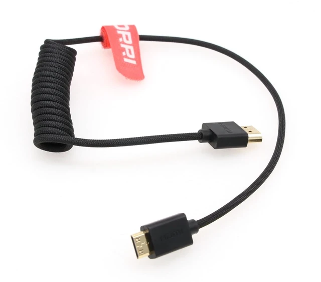 Main image of DRRI High-Speed 8K@60Hz 4K@120Hz Mini HDMI to Full HDMI 2.1 Braided Cable for Sony F55 A7S3 A74 HDR-XR500, Nikon D3200 D810