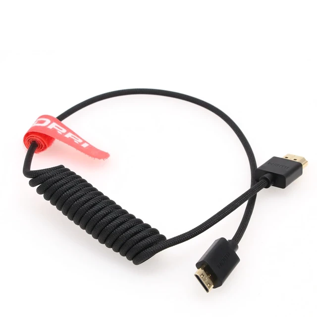 Alt view image 2 of 3 - DRRI High-Speed 8K@60Hz 4K@120Hz Mini HDMI to Full HDMI 2.1 Braided Cable for Sony F55 A7S3 A74 HDR-XR500, Nikon D3200 D810