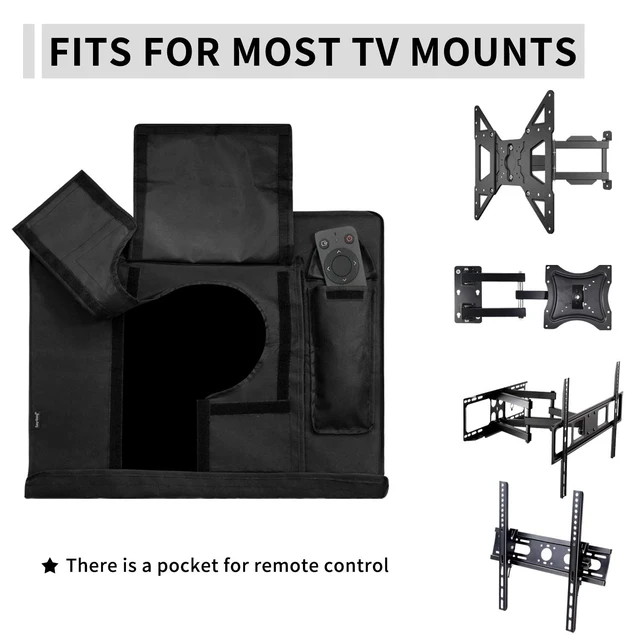 Alt view image 5 of 5 - Easy-Going Outdoor TV Cover for 50 to 52 inch with Openable Front Flap for Watching TV, Convenient Use without Remove, Durable TV Cover with Free Cleaning Cloth