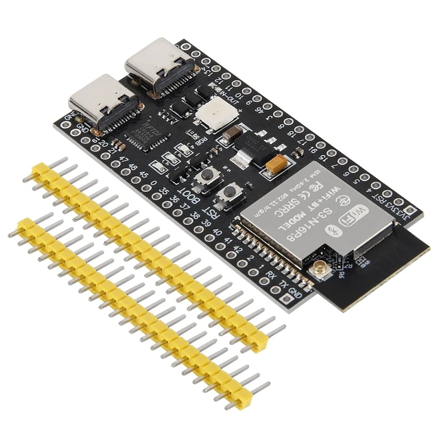 Alt view image 2 of 5 - 5PCS ESP32-S3 Development Board N16R8 MCU with Antenna Base Dual-Mode Wi-Fi Bluetooth ESP32-S3-WROOM-1 Type-C, Compatible with Arduino IoT