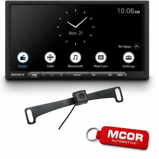 Main image of Sony XAV-AX4000 6.95" Wireless Apple CarPlay Android Auto Media Receiver, 14-Band EQ + Backup Camera Bundle