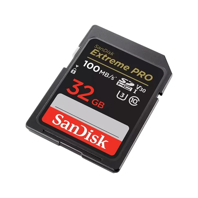 Alt view image 3 of 3 - SANDISK 32GB Extreme PRO SD Memory Card, Up to 100MB/s Read Speeds, UHS-I