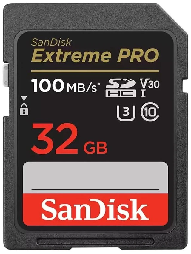 Main image of SANDISK 32GB Extreme PRO SD Memory Card, Up to 100MB/s Read Speeds, UHS-I