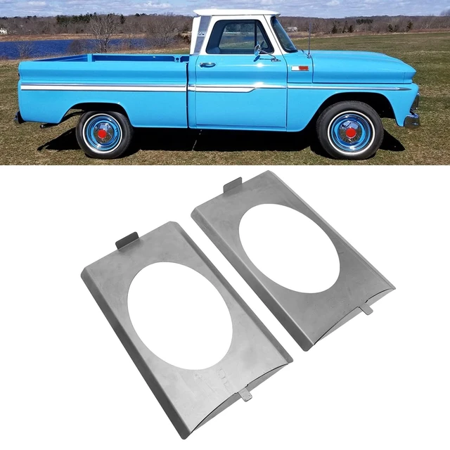 Alt view image 3 of 5 - AOWINHIT Speaker Bracket Steel Behind Seat Replacement for Chevy C10 1973 to 1987 6 x 9 Inch Speakers Mounting Brackets