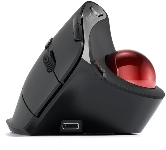 Main image of Nulea M506 Wireless Trackball Mouse, 54 Vertical Ergonomic Thumb Control